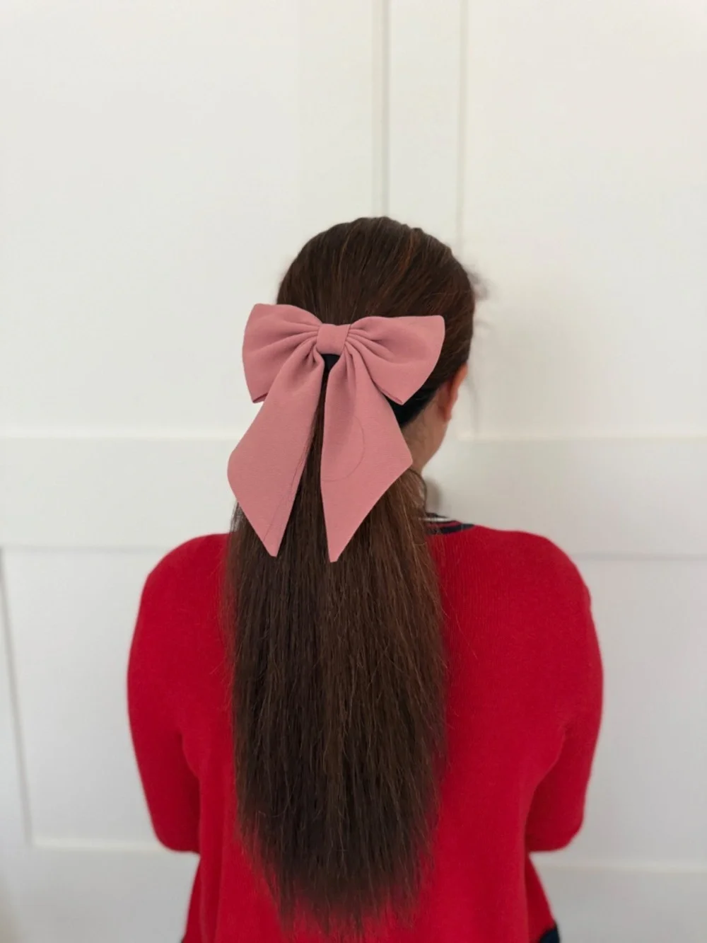 Chiffon hair bow clip for women girls - Picture 4 of 4